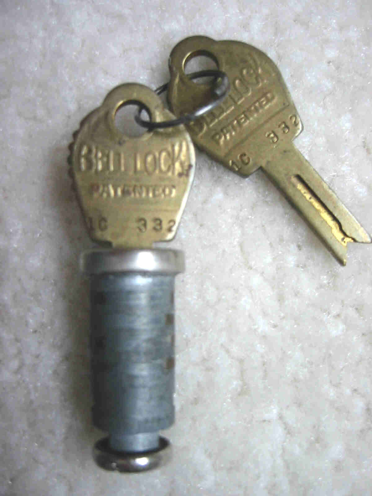 Vintage Bell Key Set and Lock - Click Image to Close