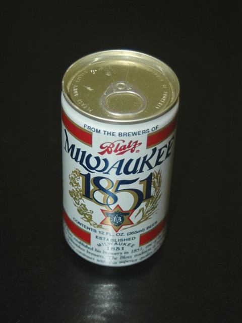 Blatz Milwaukee 1851 Beer Can - Click Image to Close