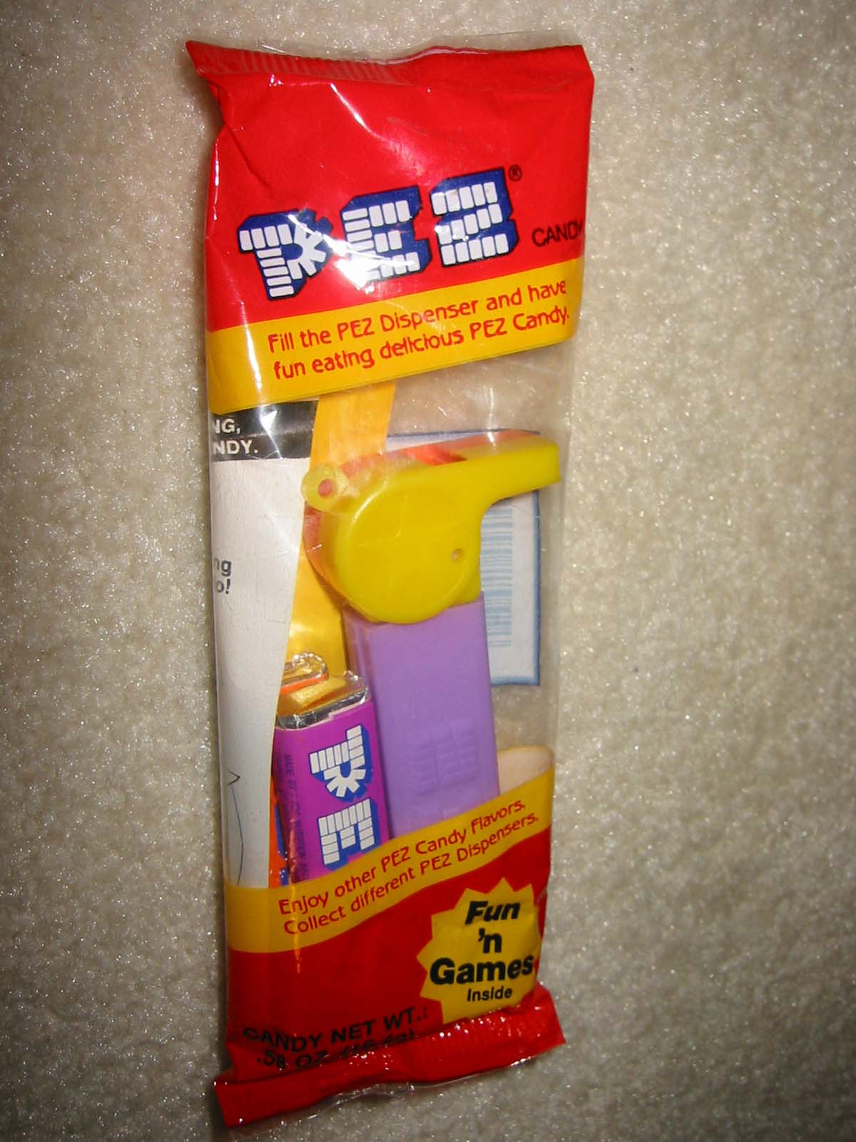 Coach Whistle Pez - Yel/Org - Click Image to Close