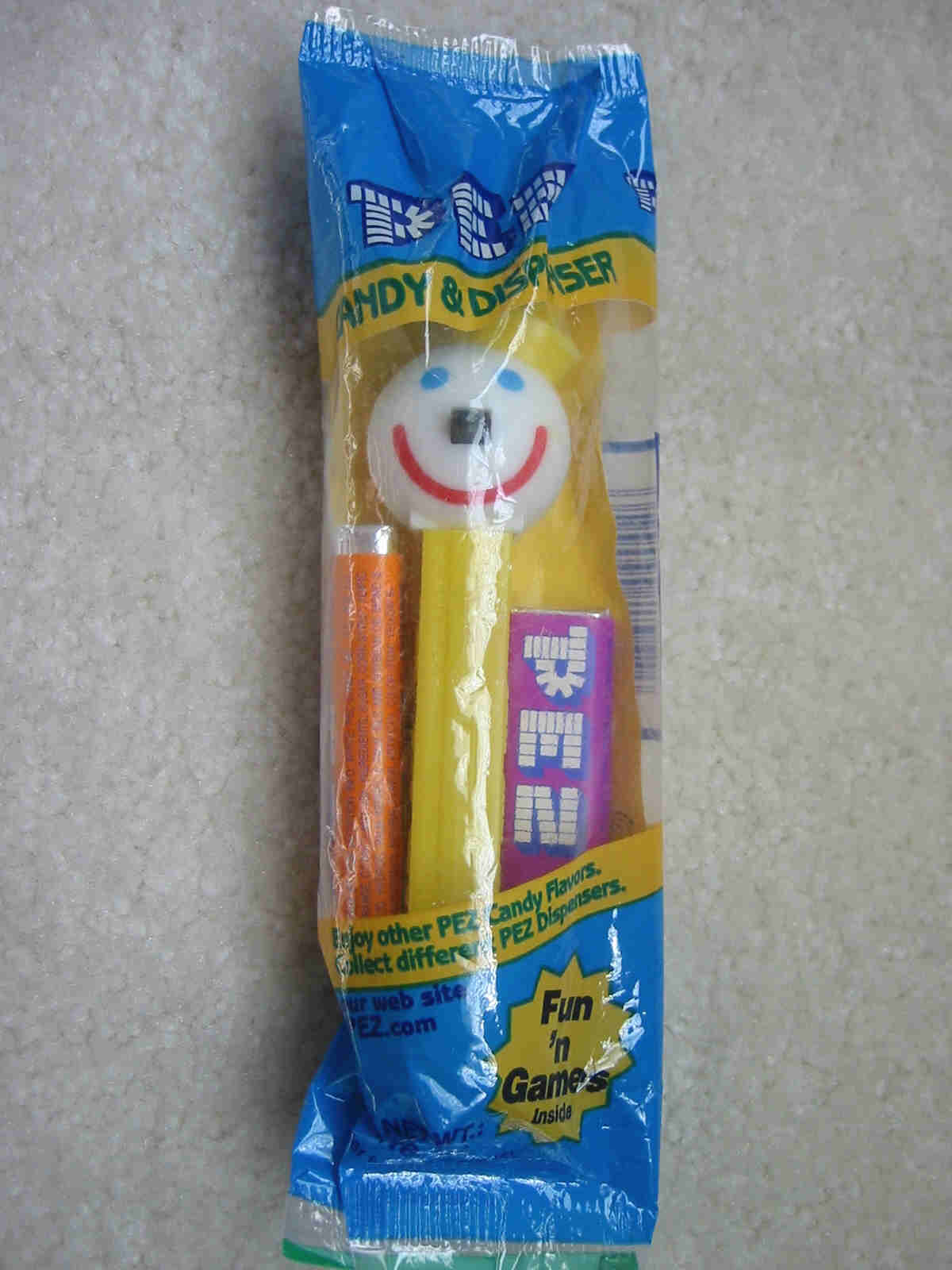 Jack in a Box Pez - Yellow Stem - Click Image to Close