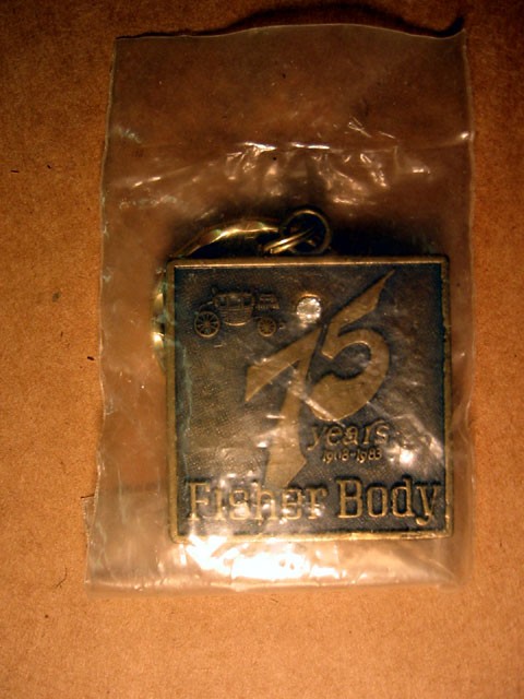 Key Chain -- 75th Anniversary Fisher Body - Click Image to Close