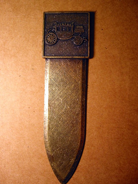 Letter Opener -- Fisher Body 75th Anniversary - Click Image to Close
