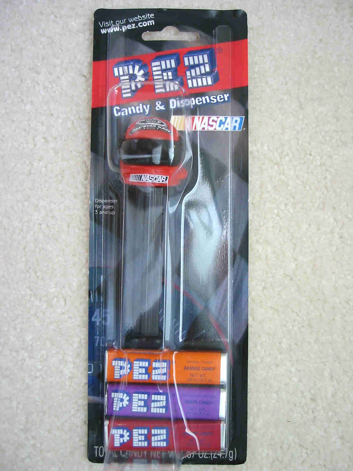 NASCAR Pez - Sprint All Star Cup Helmet (MOC) - Click Image to Close