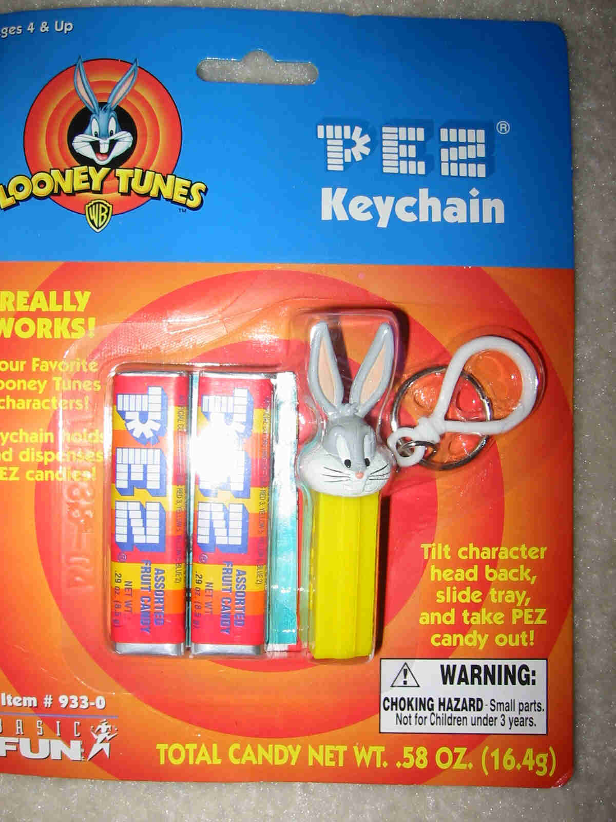 Pez Key Chain - Bugs Bunny - Click Image to Close