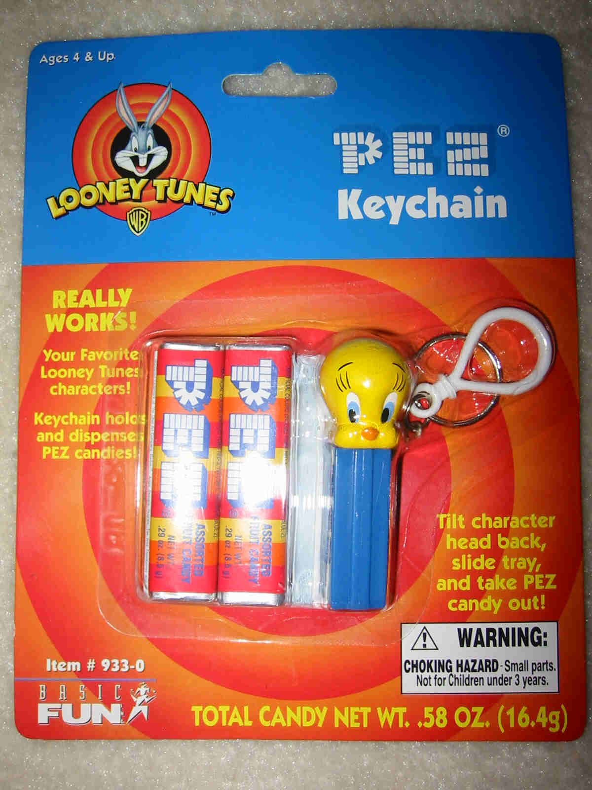 Pez Key Chain - Tweety - Click Image to Close