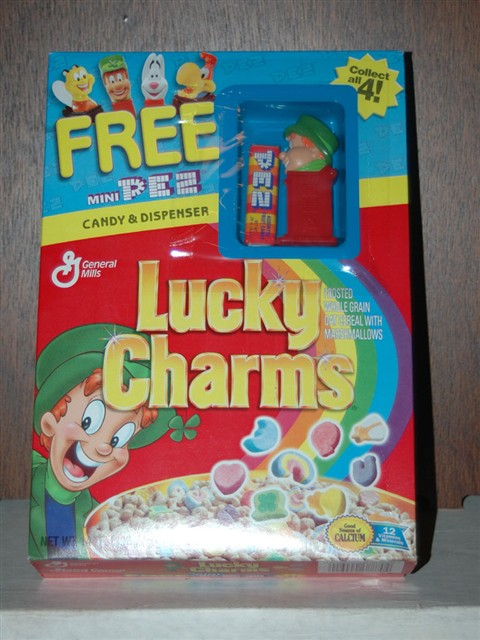 Pez Cereal Box Premium - Lucky Charms - Click Image to Close