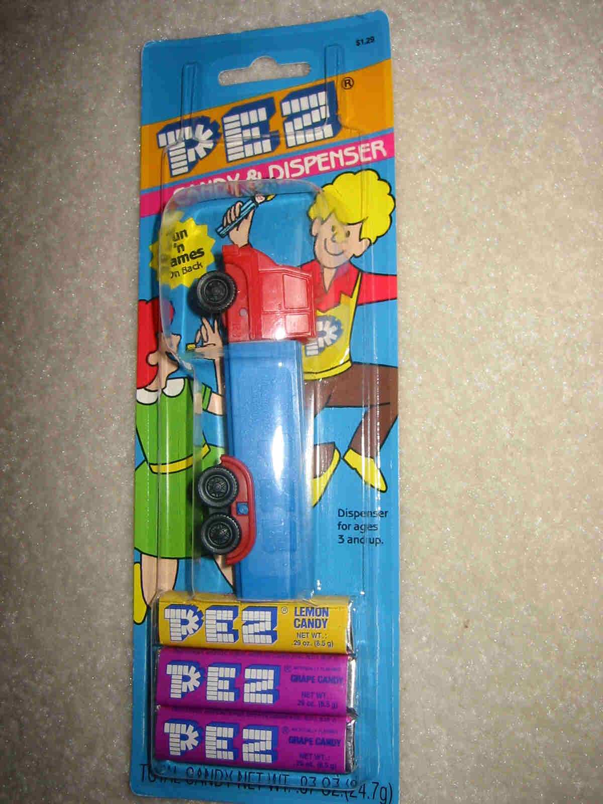Pez Truck R3 Red on Blue (MOC)