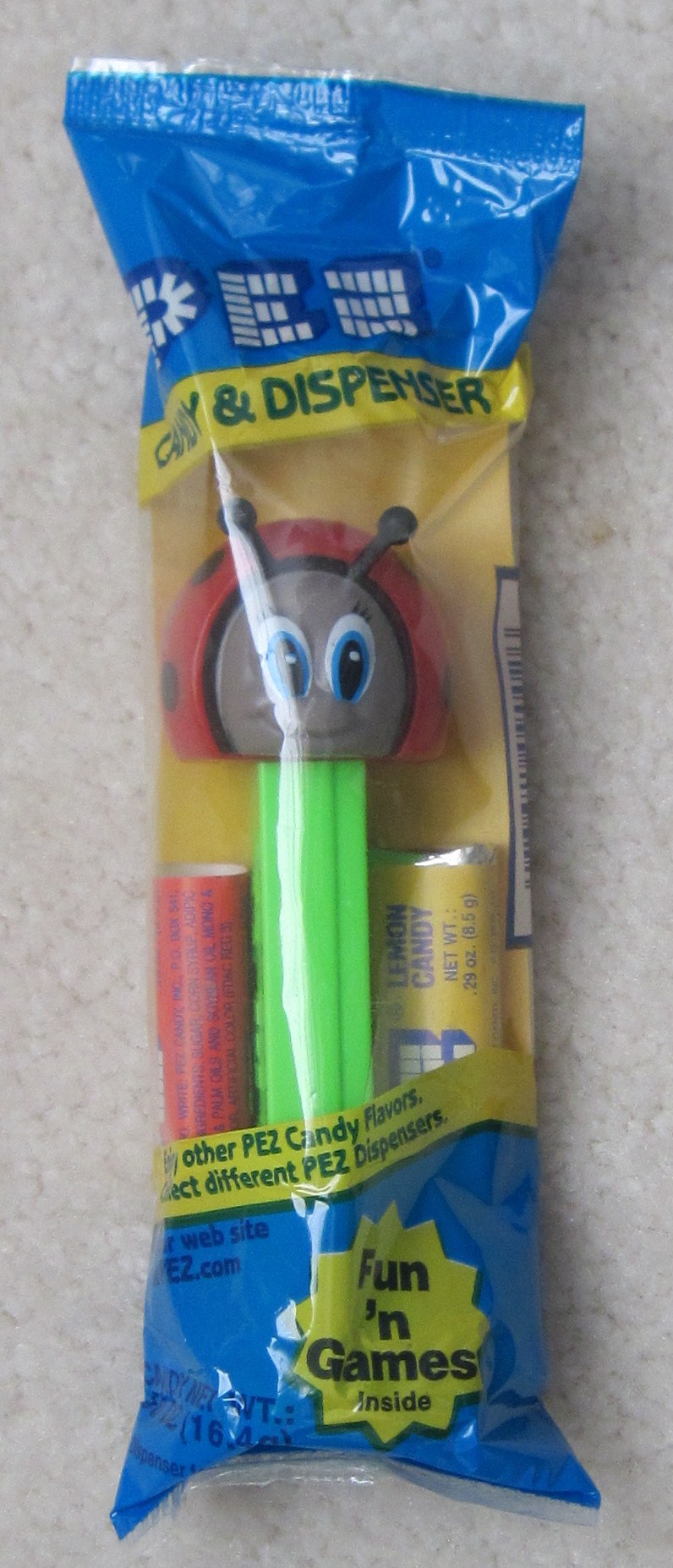 Pez Bugz Series, Ladybug Pez (MIB) Pez Bugz Series, Ladybug Pez (MIB)