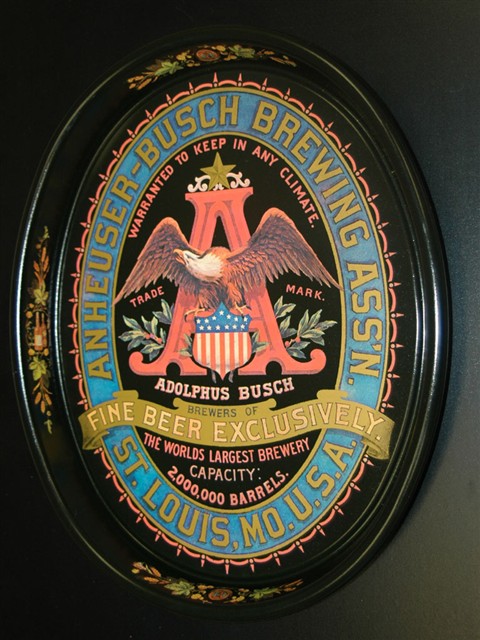 Anheuser - Busch Beer Tray 3 - Click Image to Close