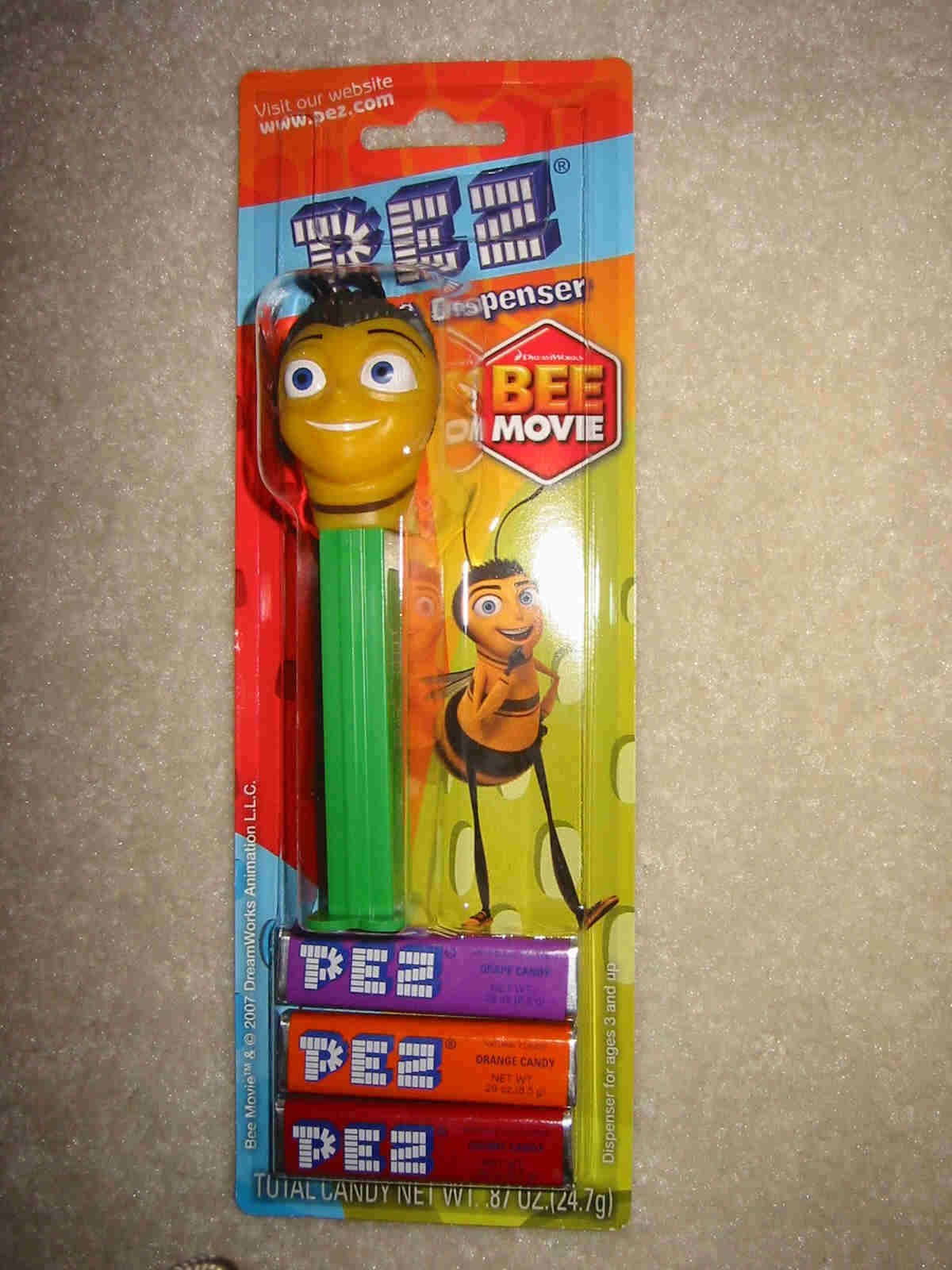 Bee Movie Pez - Barry B. Benson (MIB) - Click Image to Close