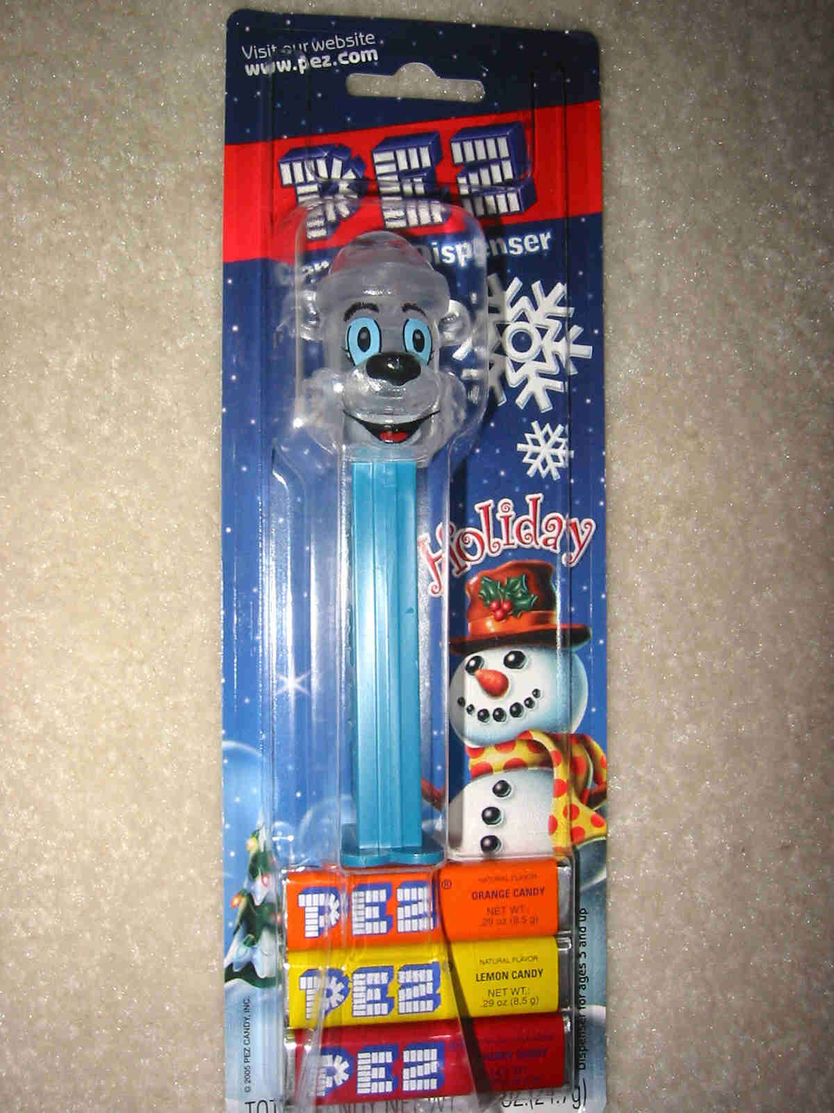 Xmas Crystal Icee Bear Pez - MOC