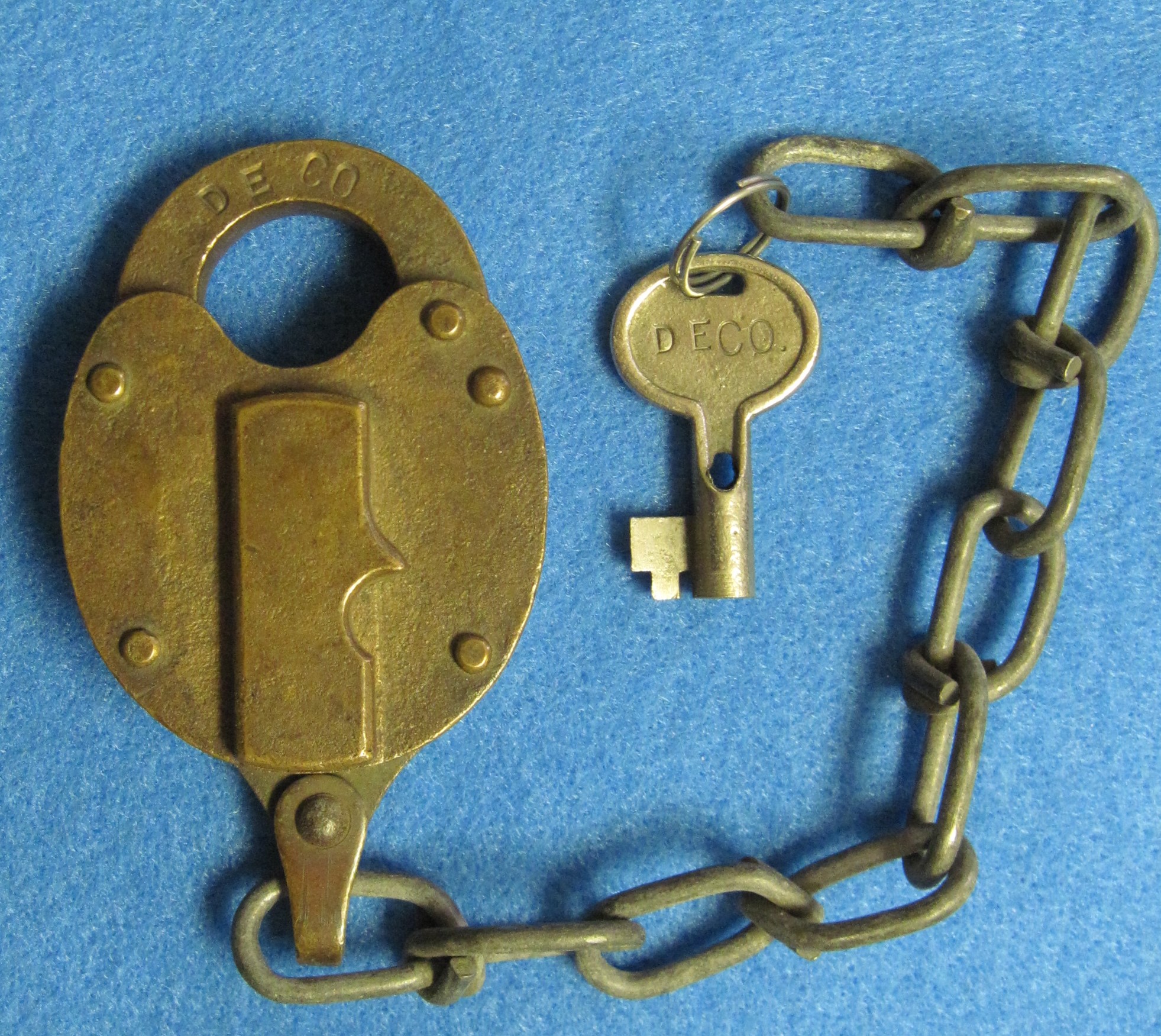 Detroit Edison RR Style Logo Padlock