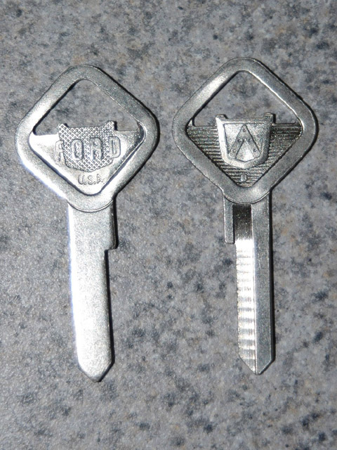 Vintage ford key blanks