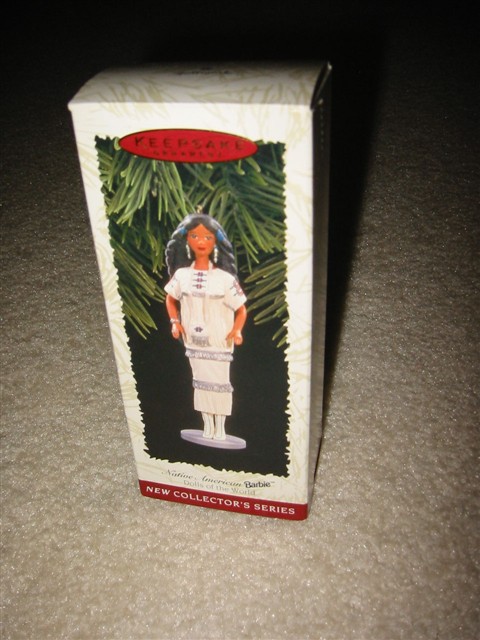 Hallmark Ornament -- Native American Barbie 1996