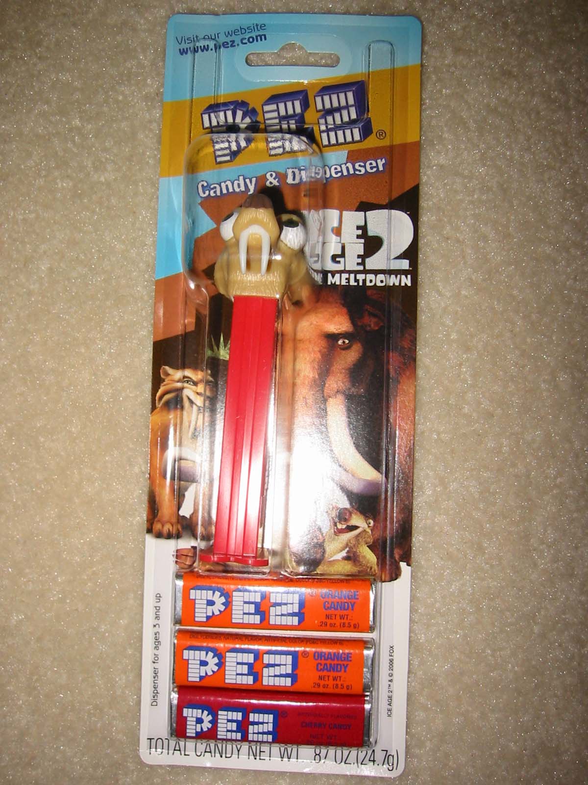 Ice Age II Pez - Scrat - Click Image to Close