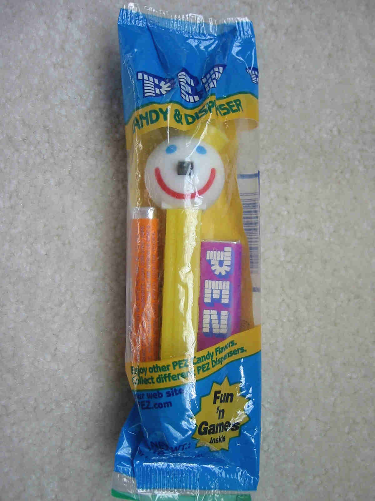 Jack in a Box Pez - Yellow Stem