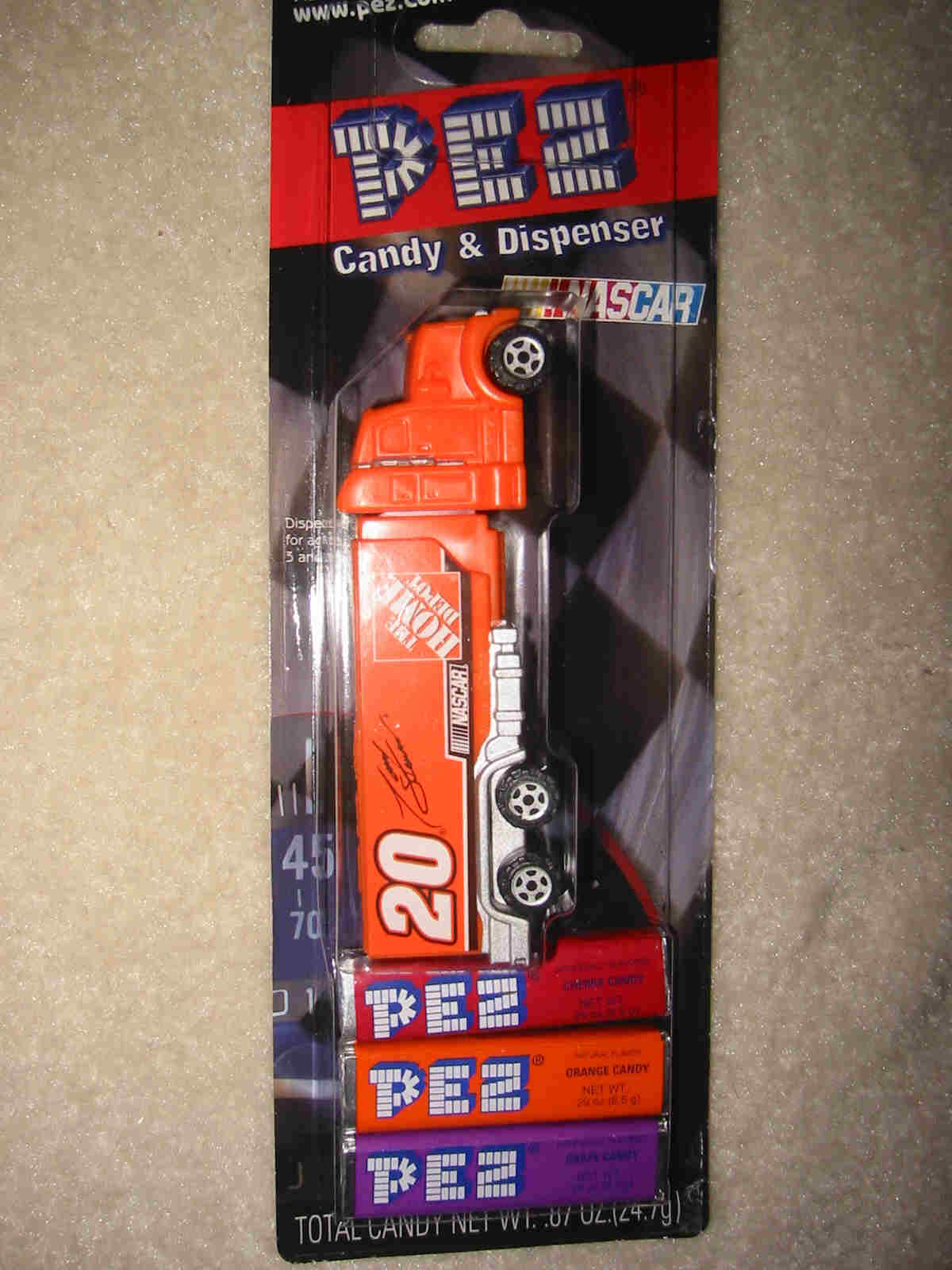 NASCAR Pez Truck - Tony Stewart #20 - Click Image to Close