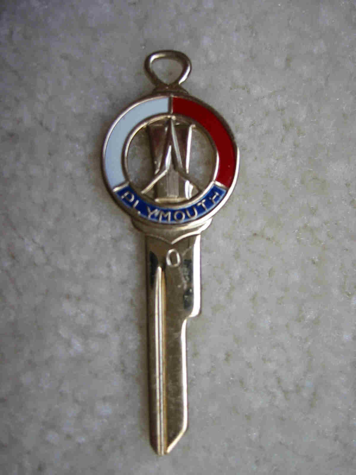 Plymouth Crest Key Blank - 1956 and Up - Click Image to Close