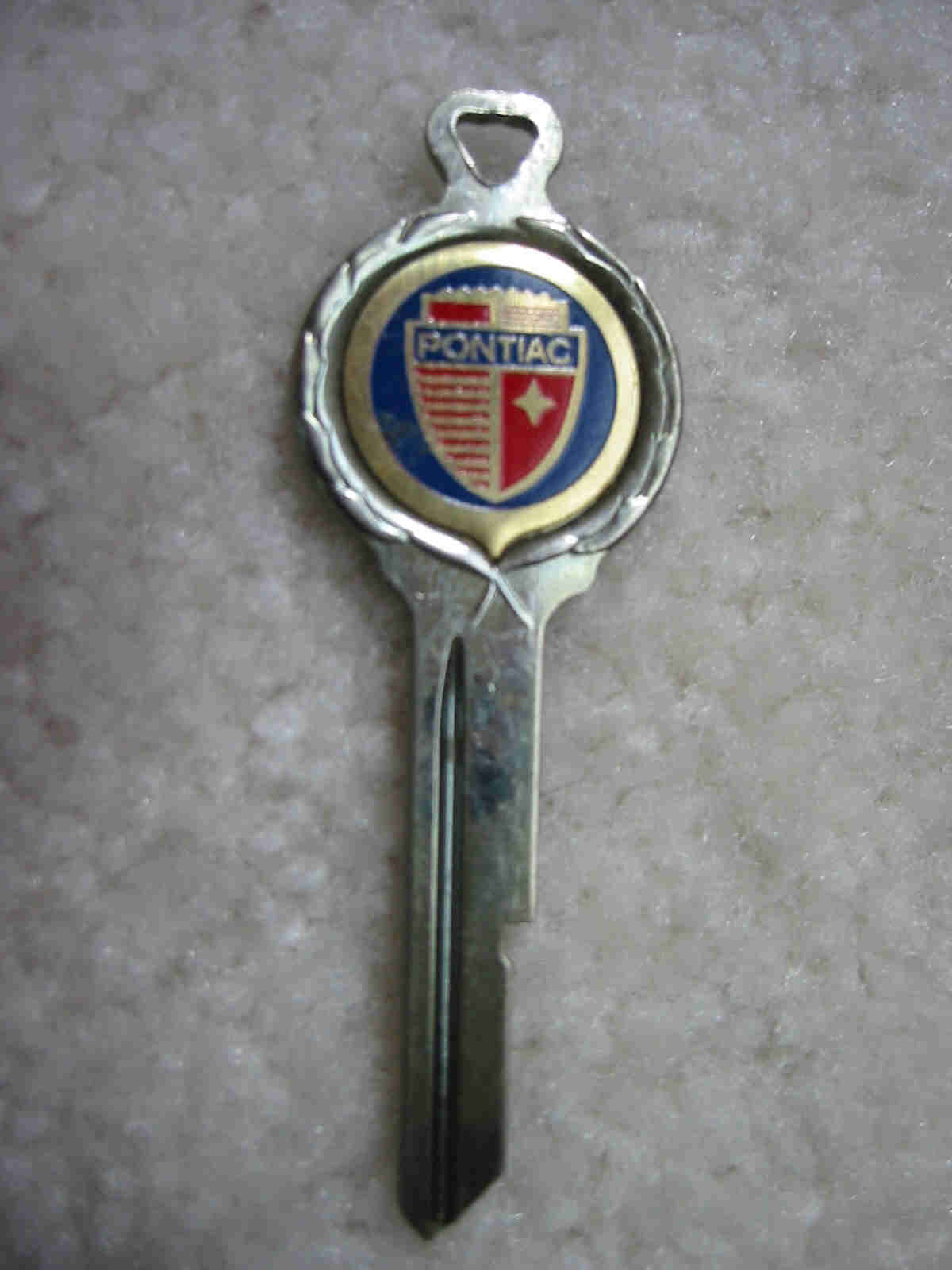 Pontiac Crest Key Blank - A Groove (1966 and Older)