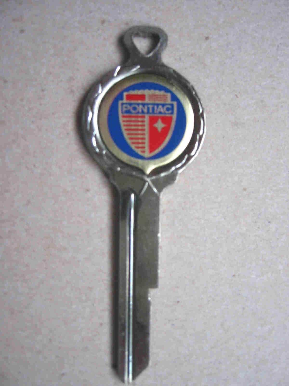 Pontiac Crest Key Blank - 1970 and Up - Click Image to Close