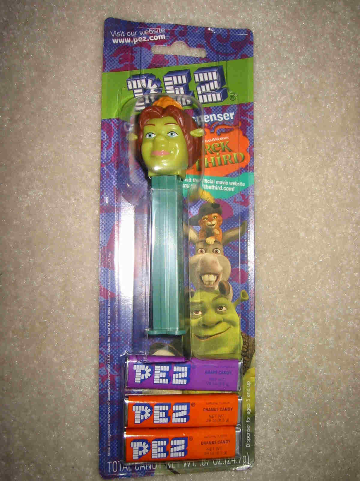 Shrek 2 Pez - Fiona (MIB) - Click Image to Close