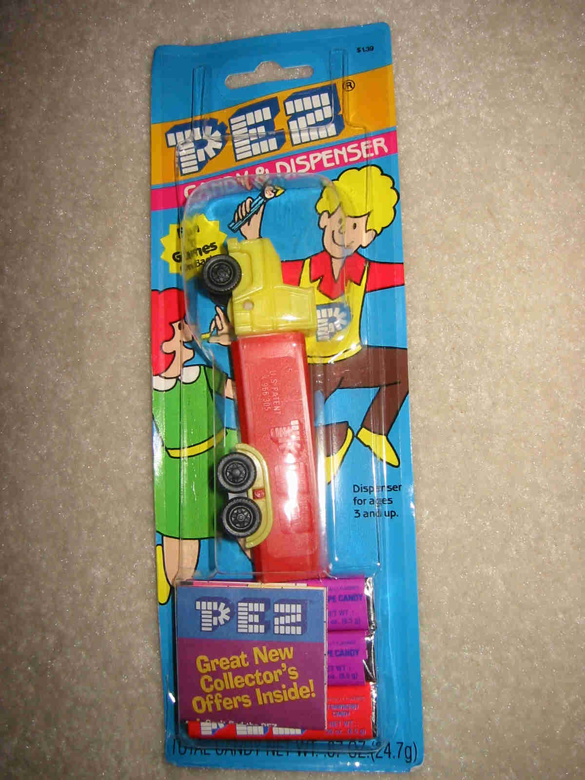 Pez Truck R1 Yellow (MOC) - Click Image to Close