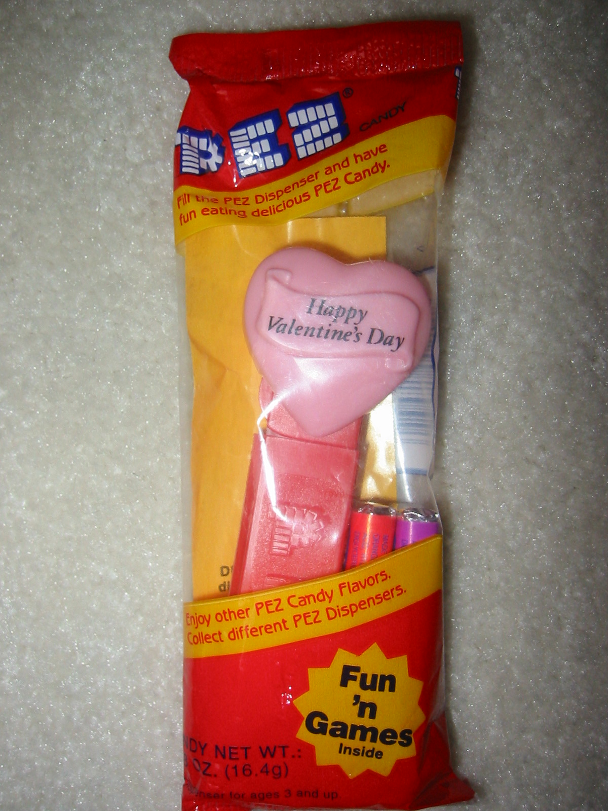 Valentine Pez - Original Pink Heart (MIB)