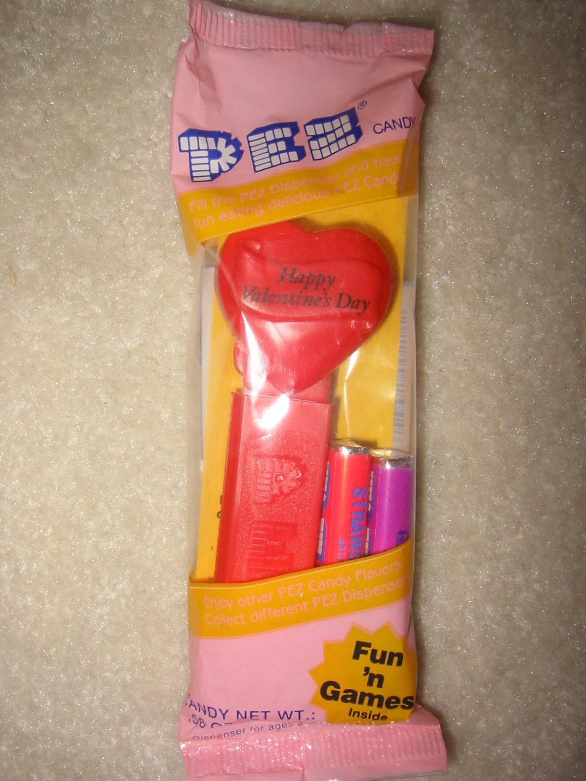 Valentine Pez - Original Red Heart (MIB) - Click Image to Close