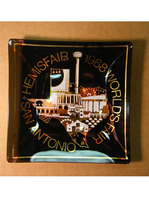 1968 Worlds Fair Ash Tray -- San Antonio HemisFair