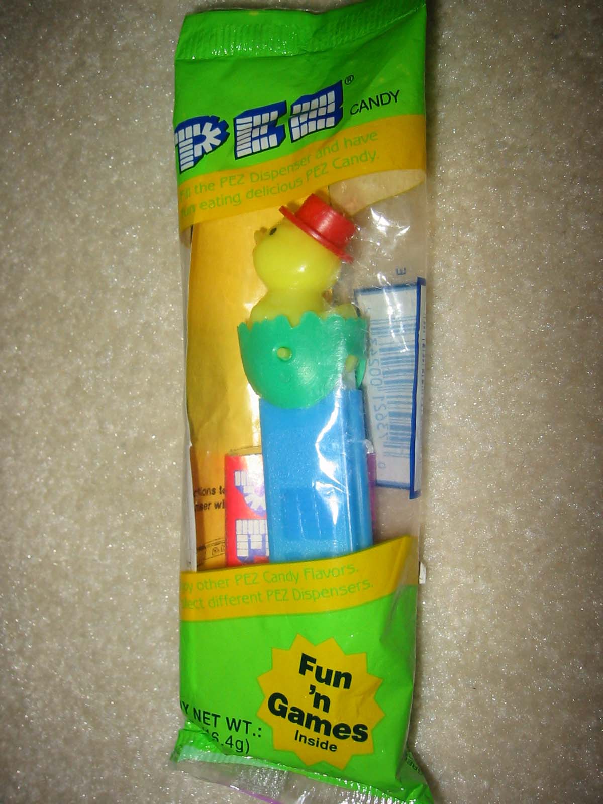 Easter Chick'n'Egg Pez Original Green (MIP)