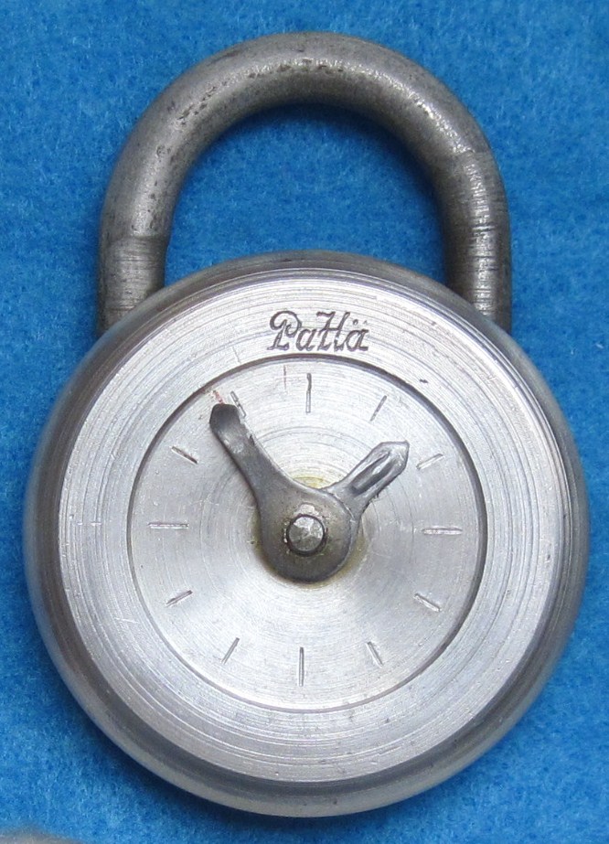 Clock Face Combination Padlock - Aluminum