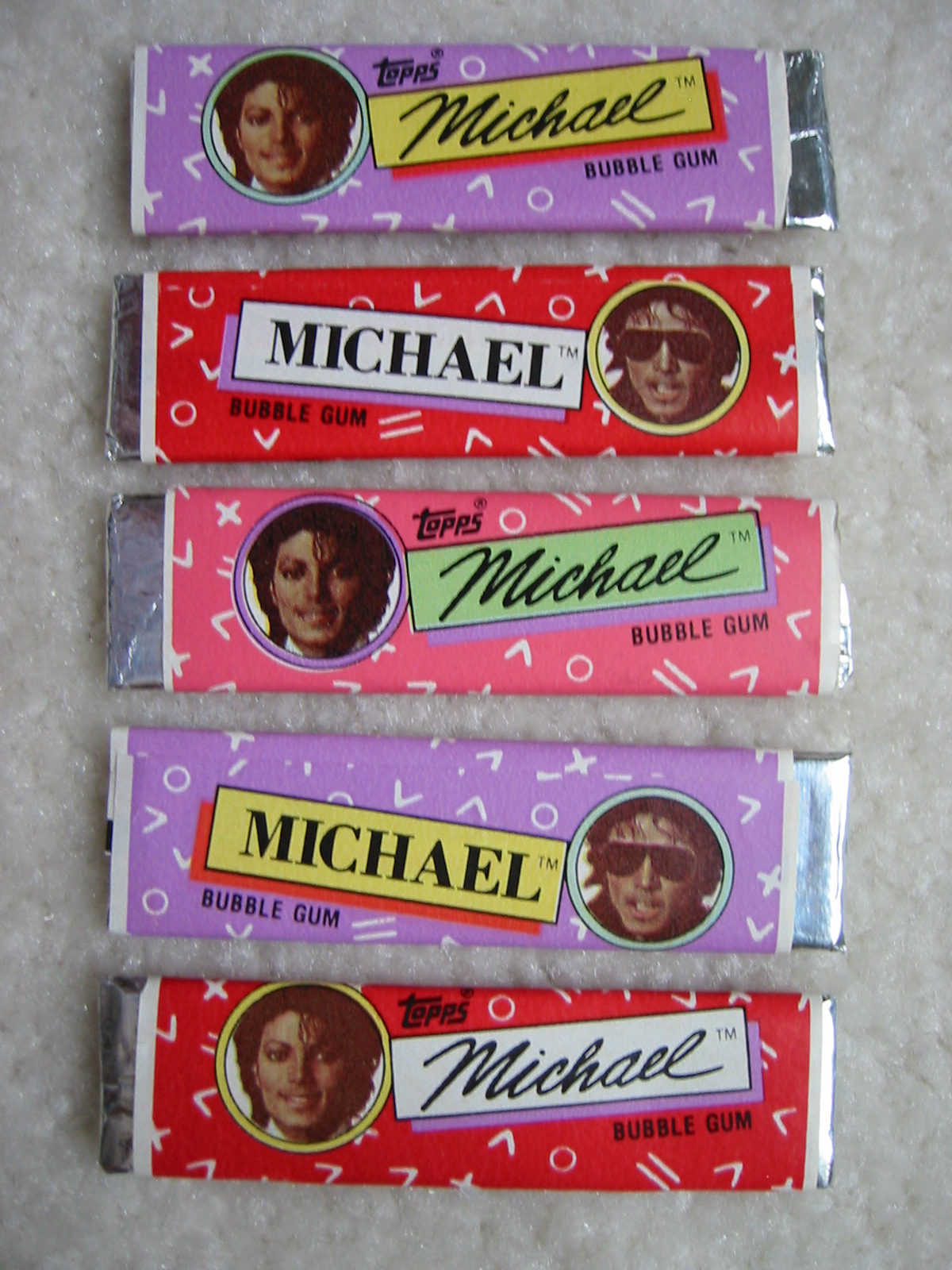 Michael Jackson Bubble Gum Sticks - Click Image to Close