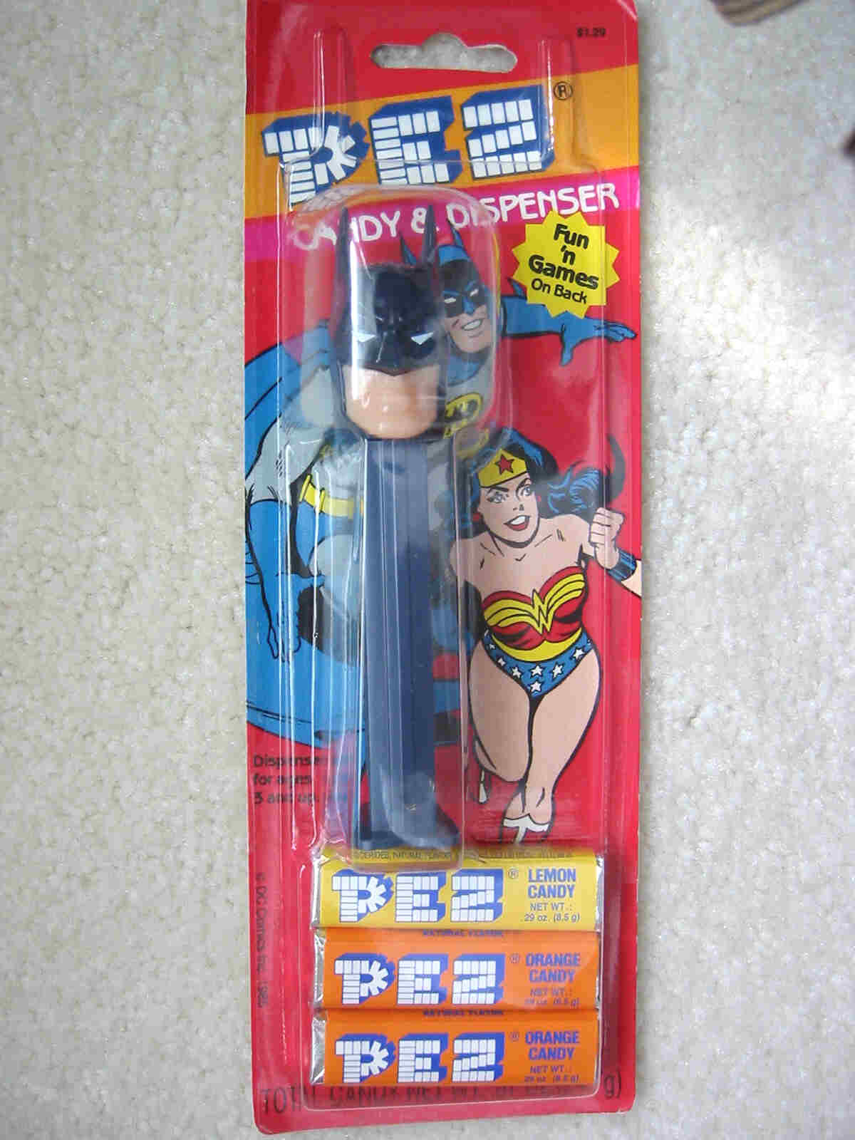 Batman (Dark Prince) Pez - Thin Ears MOC - Click Image to Close