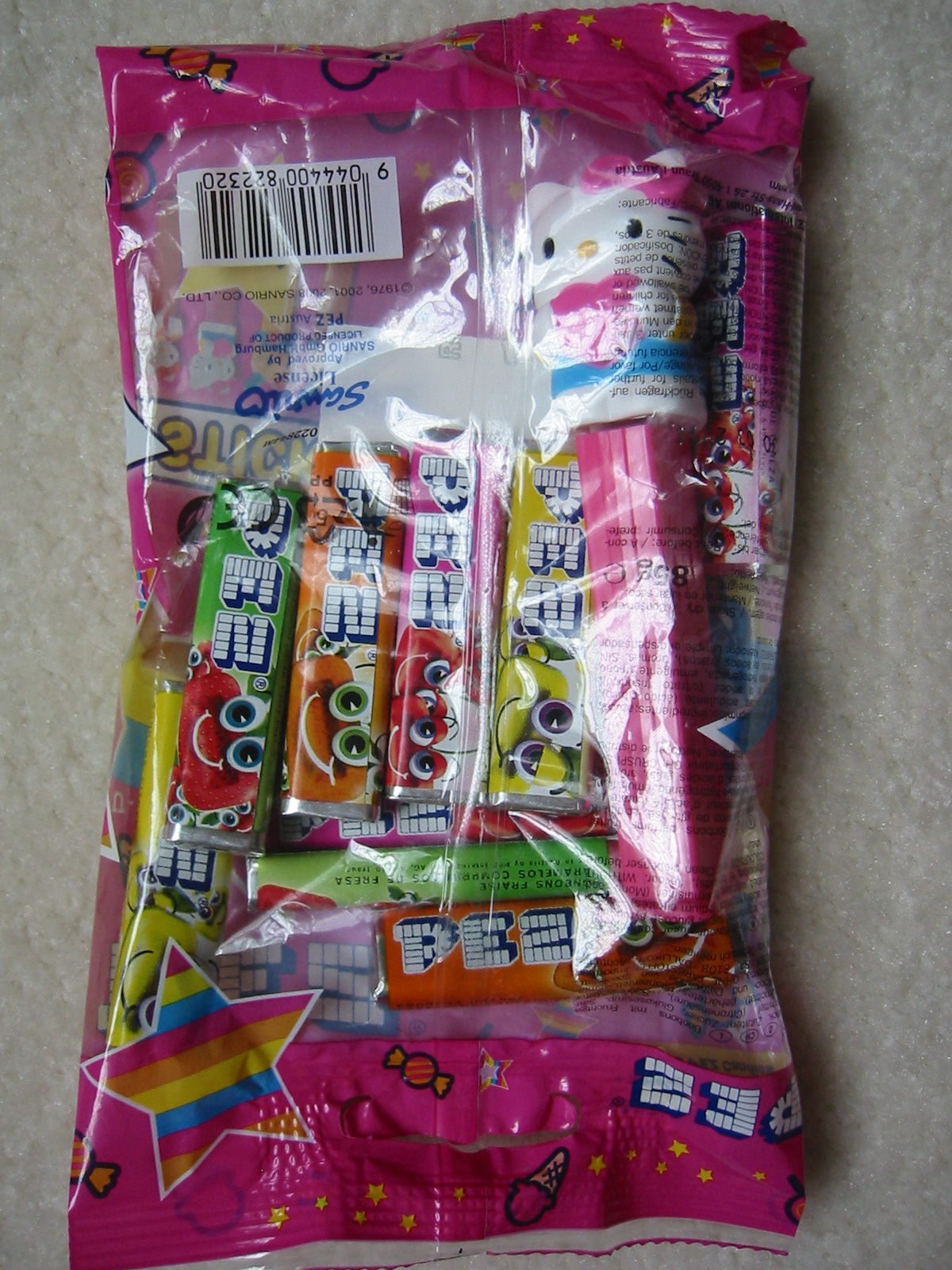 Hello Kitty Pez - Pink, Euro Bag - Click Image to Close