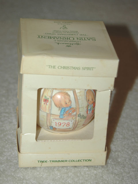 1978 Hallmark Ornament -- "The christmas spirit" - Click Image to Close